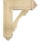 Ekena Millwork Olympic Arts and Crafts Rough Sawn Bracket w/ Offset Brace, Douglas Fir, 8"W x 22"D x 26"H BKT0806X22X26OLY03RDF - alternate 4